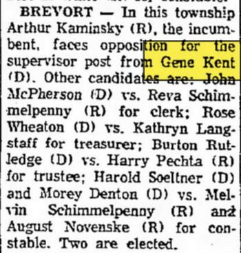 Kent Motel (Kents Motel) - Nov 1966 Kent Runs For Twp Supervisor (newer photo)